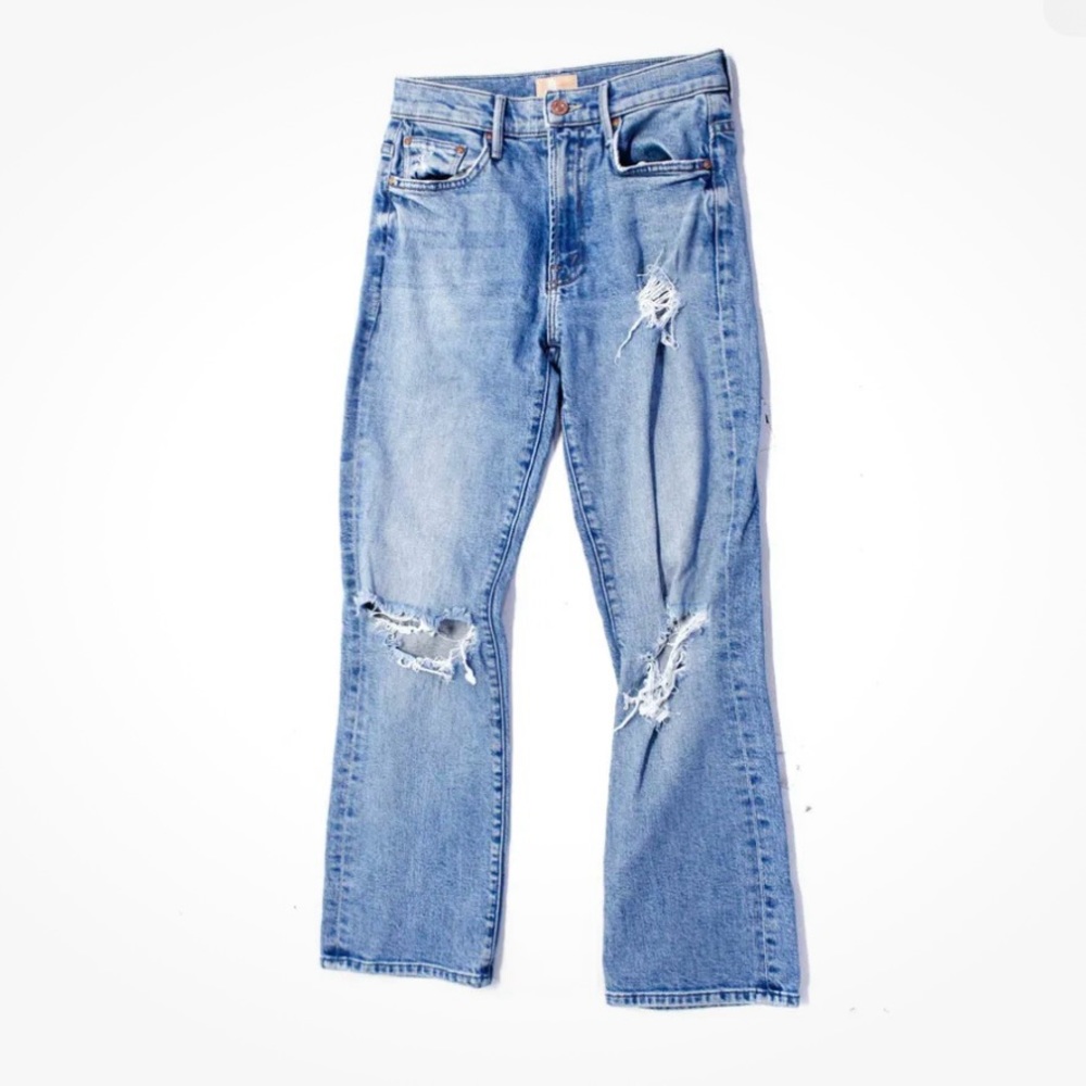 Mother The Insider Crop Step Fray size 24